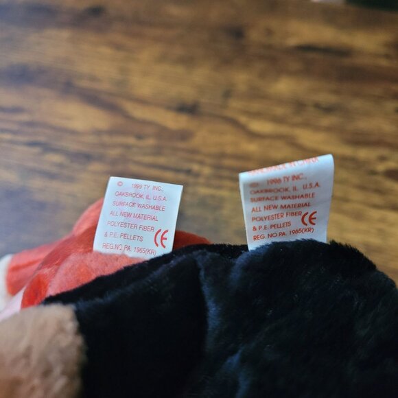 Ty Beanie Babies Schweetheart Congo Cheeks Primates Vintage NWT - Picture 9 of 10